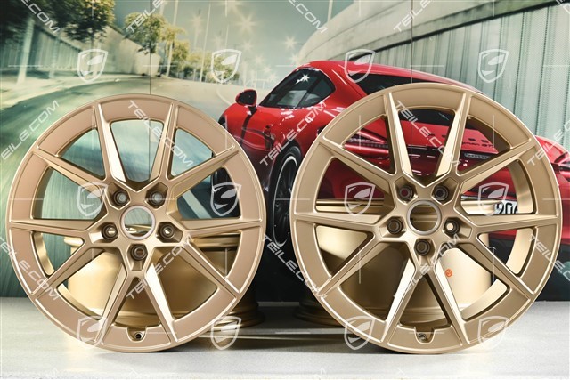 20"+21" 911 zestaw felg lekkiej konstrukcji Carrera, felgi 8,5J x 20 ET50 + 11,5J x 21 ET79, bez opon, Neodyme