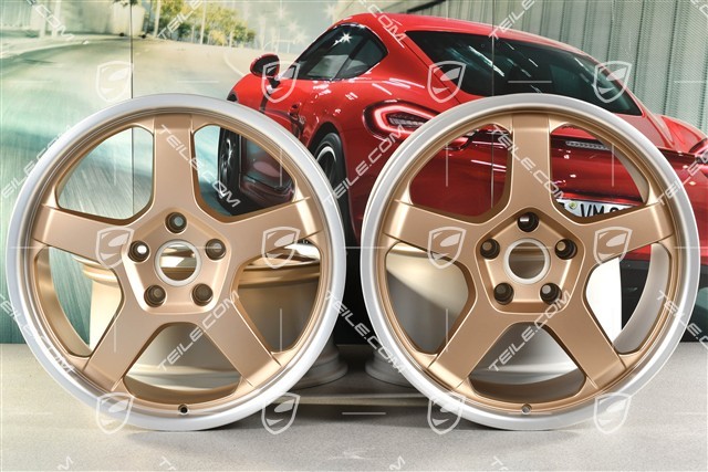 20" Komplet felg "25 Jahre Boxster", 8,5J x 20 ET57 + 10,5J x 20 ET47, neodyme