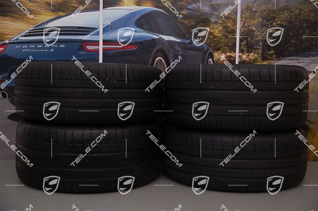 19" Panamera Turbo Sommerräder Satz, vordere Felgen 9J x 19 ET60 + hinten 10J x 19 ET61 + Reifen 255/45 ZR19 + 285/40 ZR19