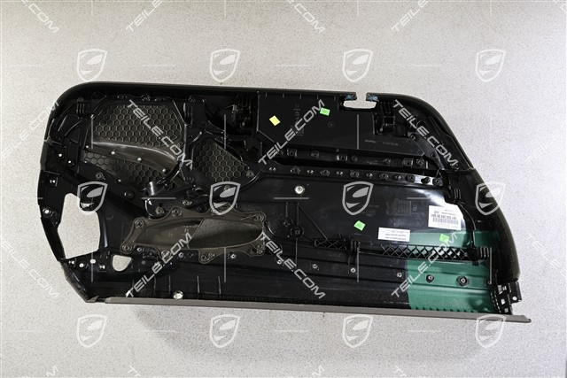 Tapicerka drzwi skórzana z listwą ozdobną galwanizowaną, Agate Grey, Burmester, R