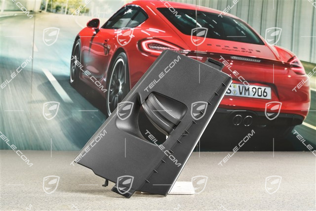 Schieber Verkleidung, B-Säule, oben, Schwarz, R