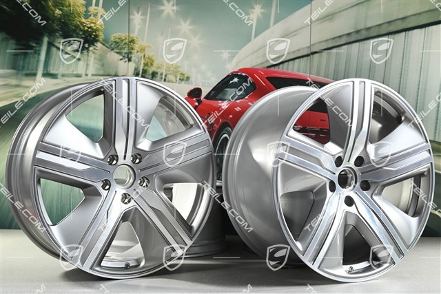22-inch Macan Exclusive Design wheel rim set, 9J x 22 ET29 + 11J x 22 ET47