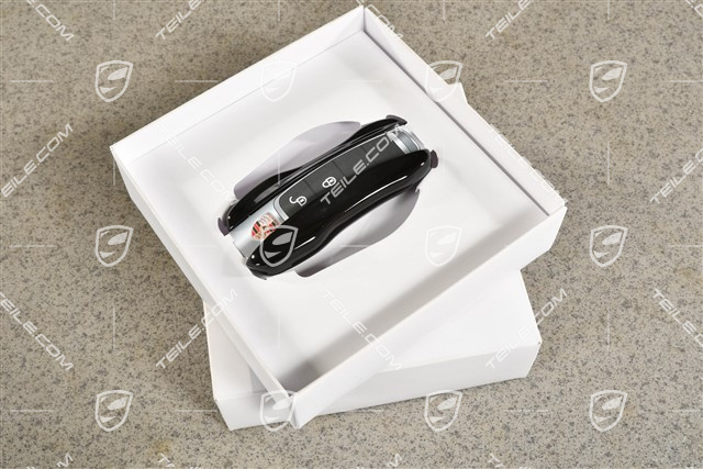 Vehicle key side faces / Key cap, Painted / lacquered, set Black