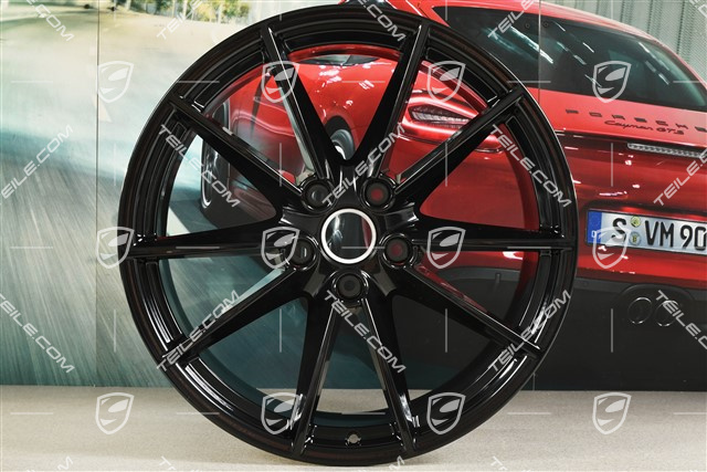 21" Felga Carrera S, 11,5 J x 21 ET67, czarny wysoki połysk