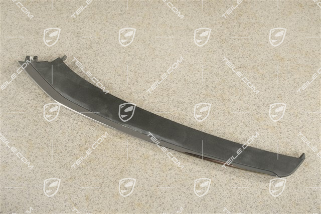Anniversary edition 50 years 911, Disc / trim upper for front bumper retaining frame, Black, L