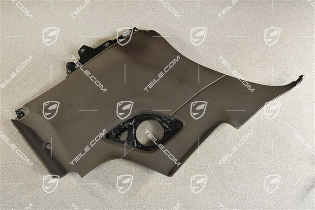 Targa, Seitenwandverkleidung, hinten, Leder, Achatgrau, L