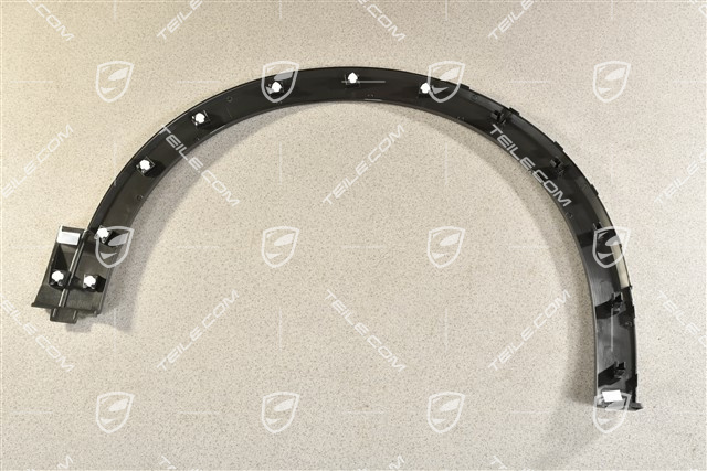 T-Cross, Wide wheel arch cover, front, Black matte, L