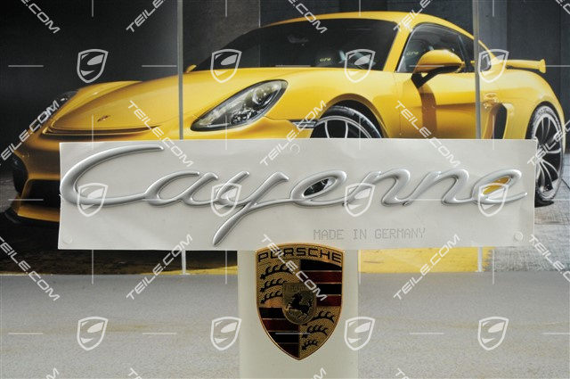 "Cayenne" Schriftzug, Silber "Cayenne" Schriftzug, Silber