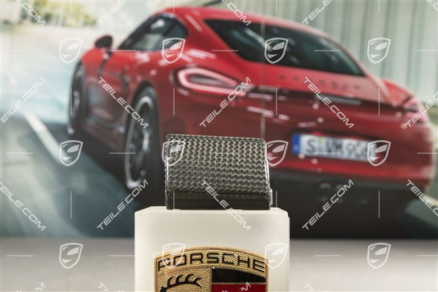 Schalttafelverkleidung / Getränkehalter Zierleiste, LHD, Carbon / Kohlefaser, L