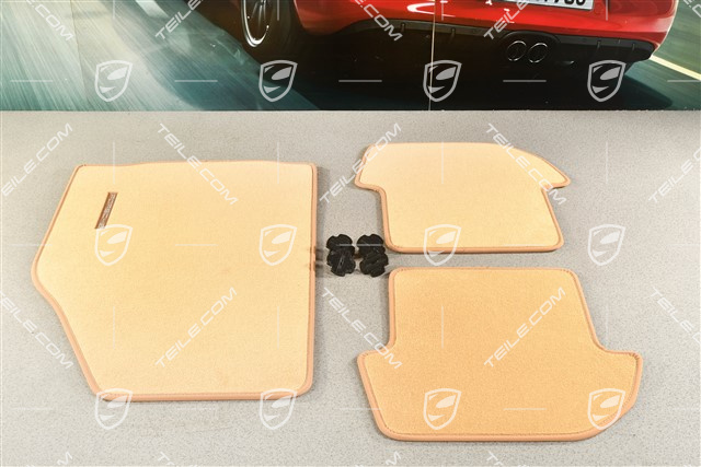 Fussmatten, Satz, 3-teilig, sand beige