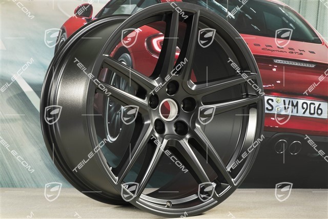 20" Felge "Macan Turbo", 10J x 20 ET19, CMS, schwarz seidenmatt