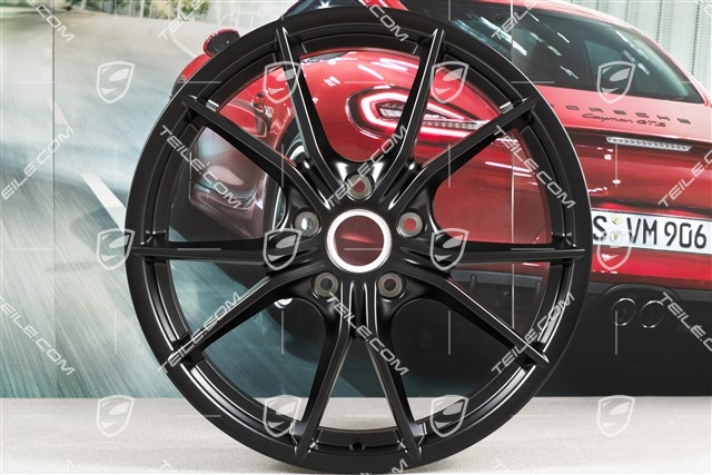 20" Komplet felg Carrera S IV, 8J x 20 ET57 + 10J x 20 ET45, czarny satynowy półmat