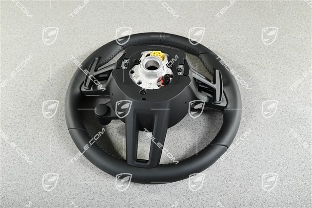 PDK, Multifunktions-Sportlenkrad aus Leder/Carbon, schwarz Sport Chrono Paket Plus, beheizbar