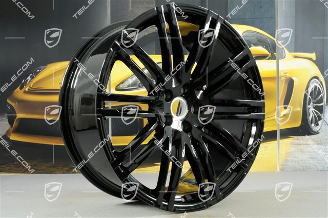 21-inch Turbo III alloy wheel rim, 9J x 21 ET26, black high gloss