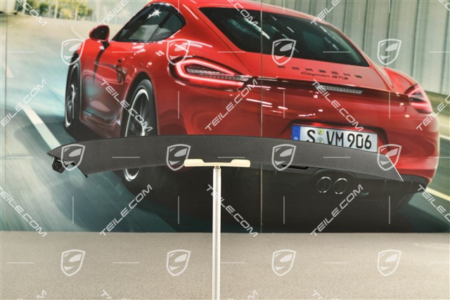 Front bumper disc / trim, Satin black, upper, R