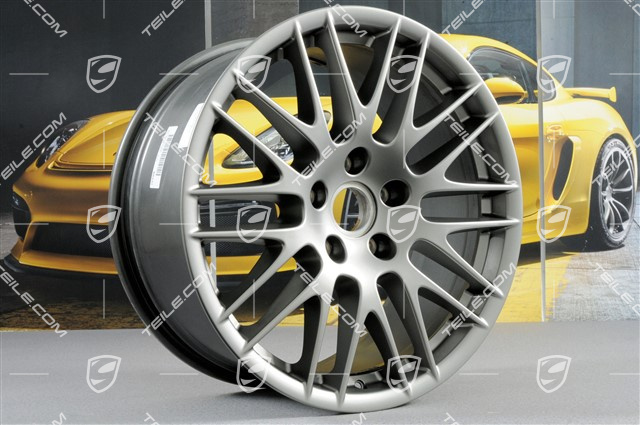 20" Komplet felg RS Spyder / GTS, 9,5J x 20 ET47, platynowy satynowy półmat