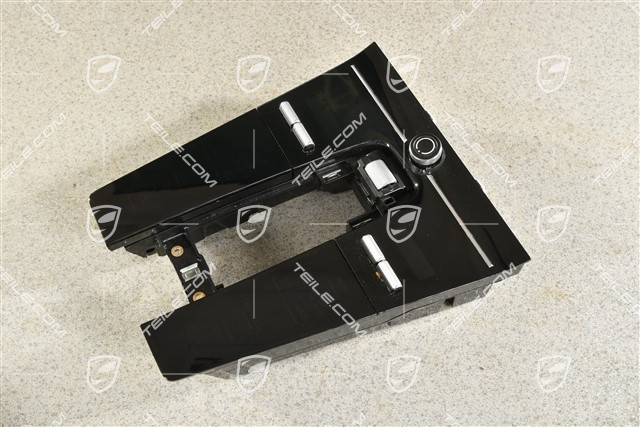 Air condition control unit / panel, front, Black matte