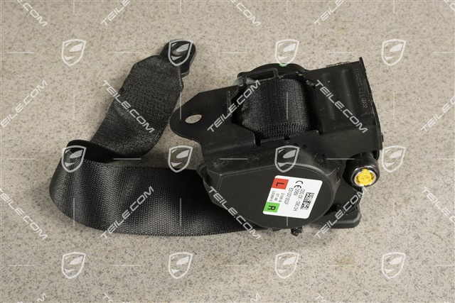 Seat safety belt, rear, Black, L=R