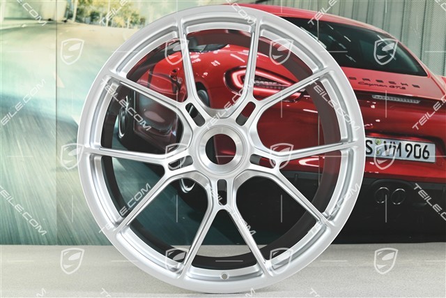 20+21 -inch GT3 wheel rim set, 9,5J x 20 ET46 + 12J x 21 ET45, brilliant silver