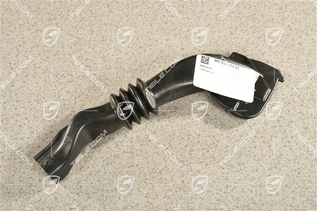 Rura / prowadnica powietrza / wentylacji do kratki nawiewu kokpitu, L