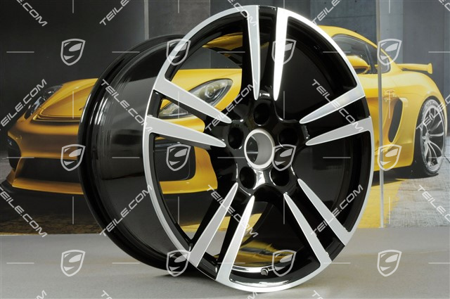 19-inch Turbo II wheel, 11J x 19 ET51, black high gloss