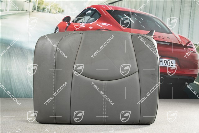 Back seat backrest, Coupe/Targa, Leather, Stone grey, L