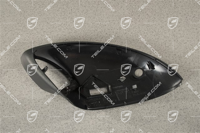 Osłona / obudowa dolna lusterka z Real Top View, czarny matowy, R