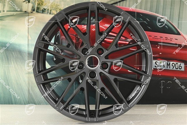 22" Macan RS Spyder Design wheel set, 9J x 22 ET29 + 11J x 22 ET47, vesuvio grey