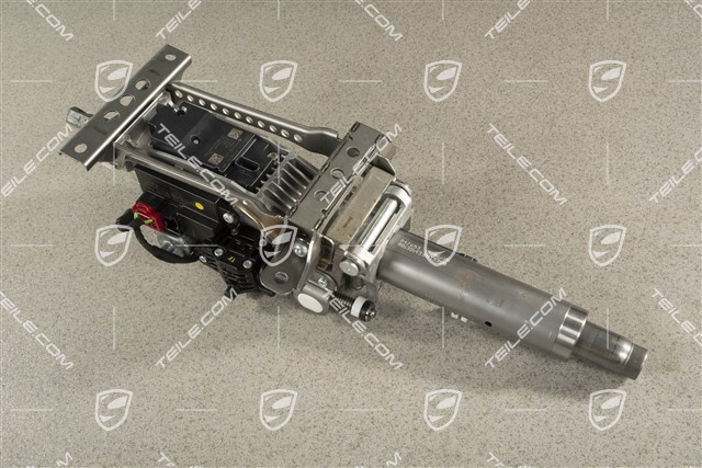 Steering column with lock locking system