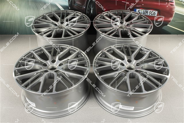21" Komplet felg Panamera Exclusive Design Sport, 9,5J x 21 ET71 + 11,5J x 21 ET69
