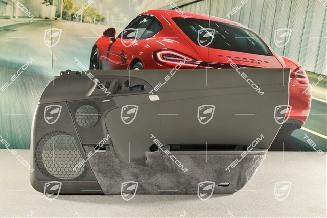 Tapicerka drzwi, Coupé / Targa, Bose, skóropodobna szara, RHD, R