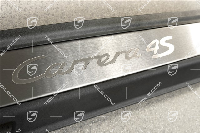 Blenden/Einstiegleisten, unbeleuchtet, Edelstahl, Carrera 4S, Satz, L+R