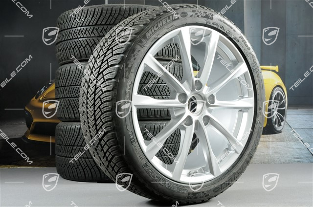 19" Boxster S koła zimowe komplet, felgi 8J x 19 ET57 + 10J x 19 ET45 + opony zimowe Michelin Pilot Alpin 4: 235/40 R19 + 265/40 R19
