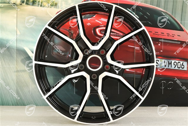 21" Felge Sport Turismo GTS / RS Spyder Design, 9,5J x 21 ET60, in Schwarz