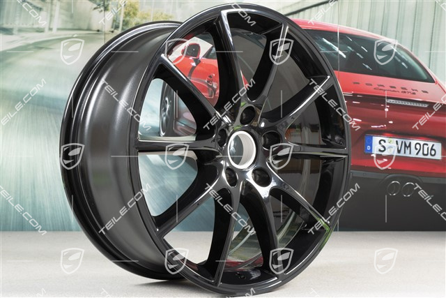20" Felge Cayenne Design, 9J x 20 ET50,  schwarz hochglanz