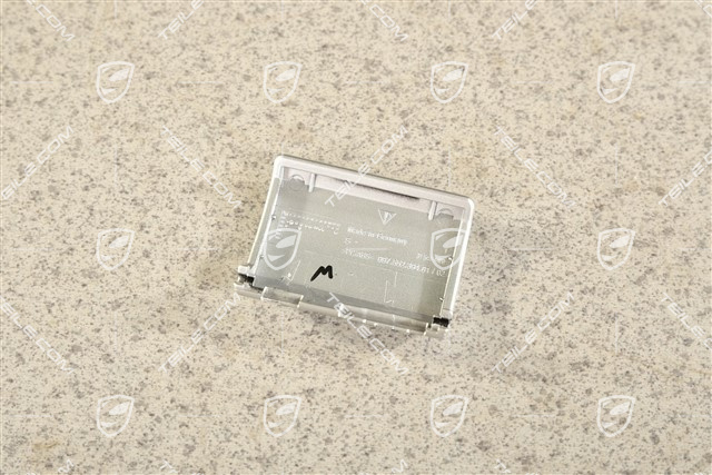 Schalttafelverkleidung / Getränkehalter Zierleiste, LHD, Galvanosilber, L