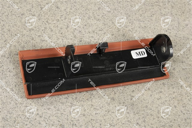 Cover Ashtray, Leather, Terracotta