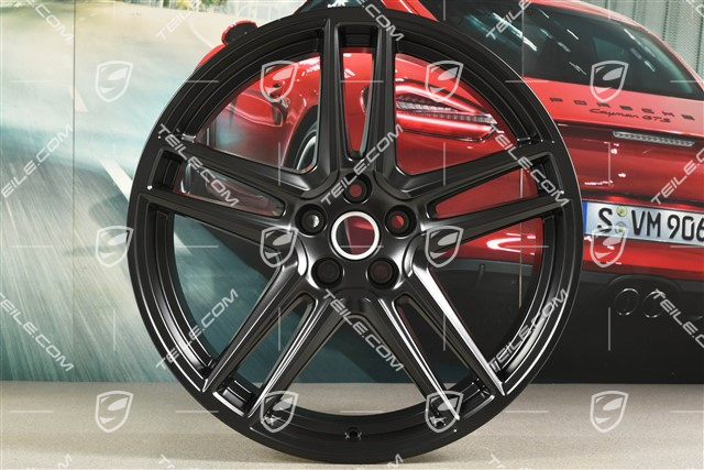 20" Felge "Macan Turbo", 9J x 20 ET26, BORBET, schwarz seidenmatt