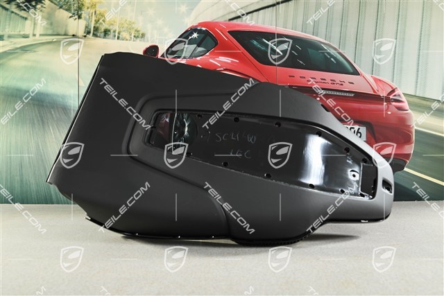 Front seat backrest shell, sport seat, black, L