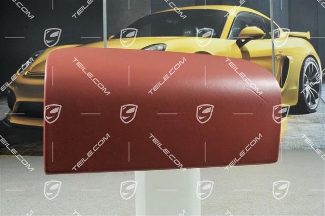 Passenger's airbag cover, leather, "boxster" red Passenger's airbag cover, leather, "boxster" red