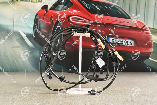 Wiring harness for rear bumper with PDC