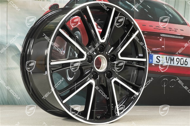 20" felga Exclusive Design, 9,5J x 20 ET71, do użytku w zimie, czarny wysoki połysk