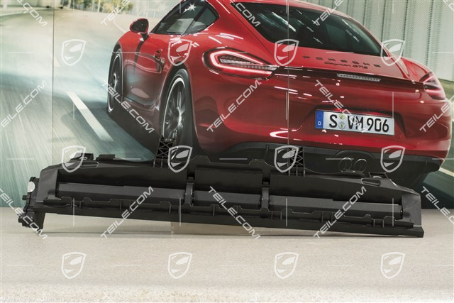 kratka wentylacyjna żaluzja / osłona chłodnicy z silnikiem, środkowa, czarny mat