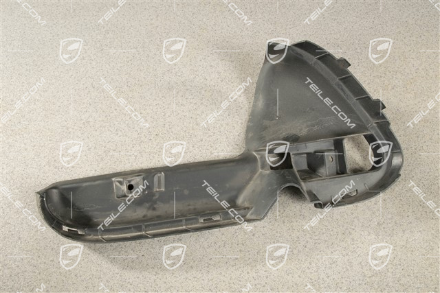 Prowadnica powietrza / 4,8L Biturbo, czarna satyna, L