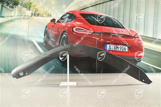 Front bumper spoiler / lower part trim, Satin Black, R