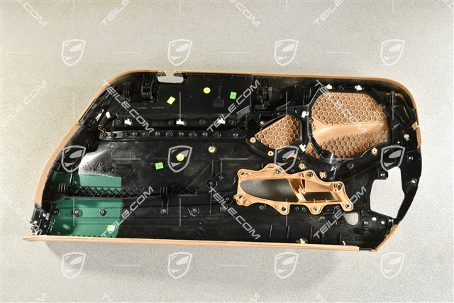 Türverkleidung mit Zierleiste galvanisiert, Leder Luxorbeige, Bose, L