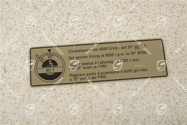 Naklejka, Punkt zapłonu