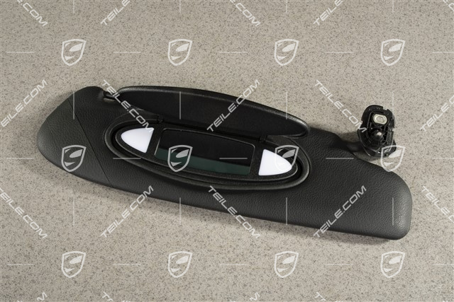 Sonnenblende, Coupe, Kunstleder, schwarz, R