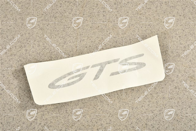 Dekorfolie GTS Schriftzug, Schwarzmatt, L=R