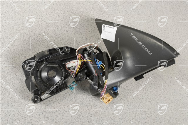 Spiegelfuß, elektrisch anklappbar, el. einstellbar, Memory, separat beheizbar, RL/R